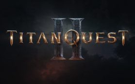 Un héroe legendario enfrentándose a una criatura mitológica gigante en las costas de la antigua Grecia.