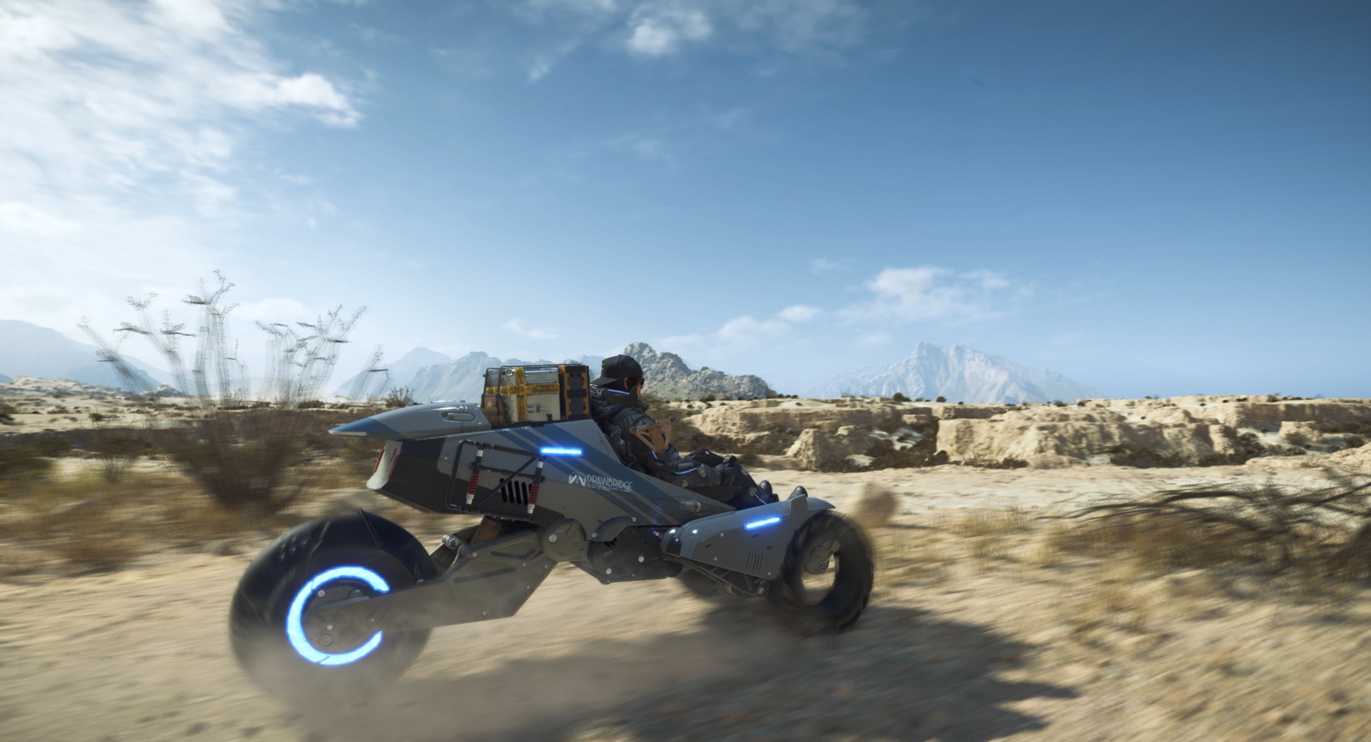 Captura de pantalla mostrando una tormenta misteriosa sobre un océano negro.